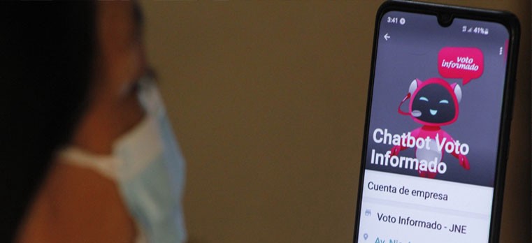 El chatbot en WhatsApp lanzado por la JNE de Peru